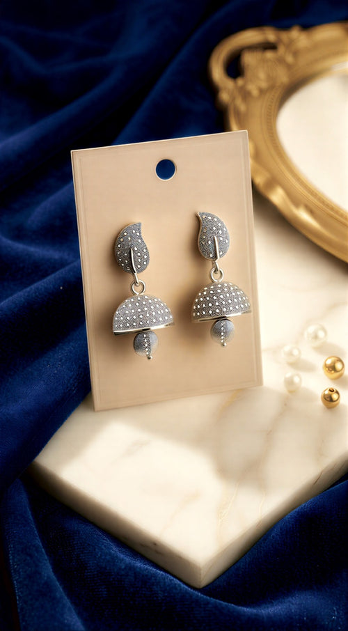 Traditional Gold-Toned Textured Party Jhumkas