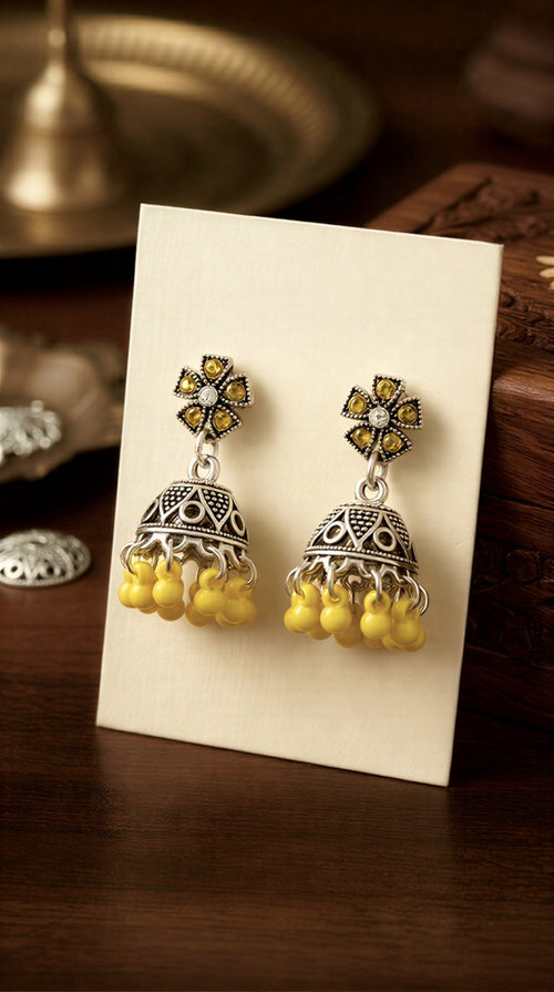 Classic Pearl-Drop Gold-Toned Jhumkay