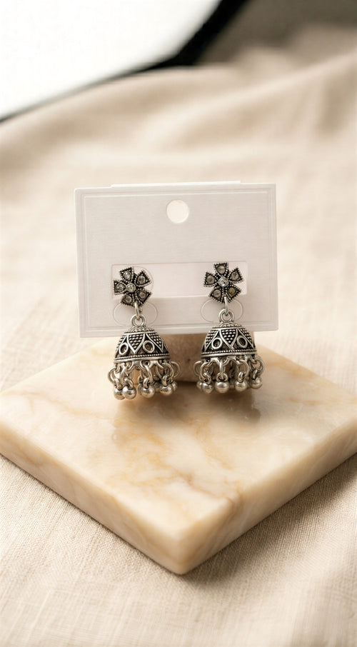 Daily Wear Sophisticated Gold-polish Jhumkas