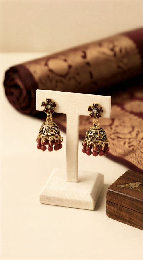 Sleek Daily-Wear Traditional Jhumkas