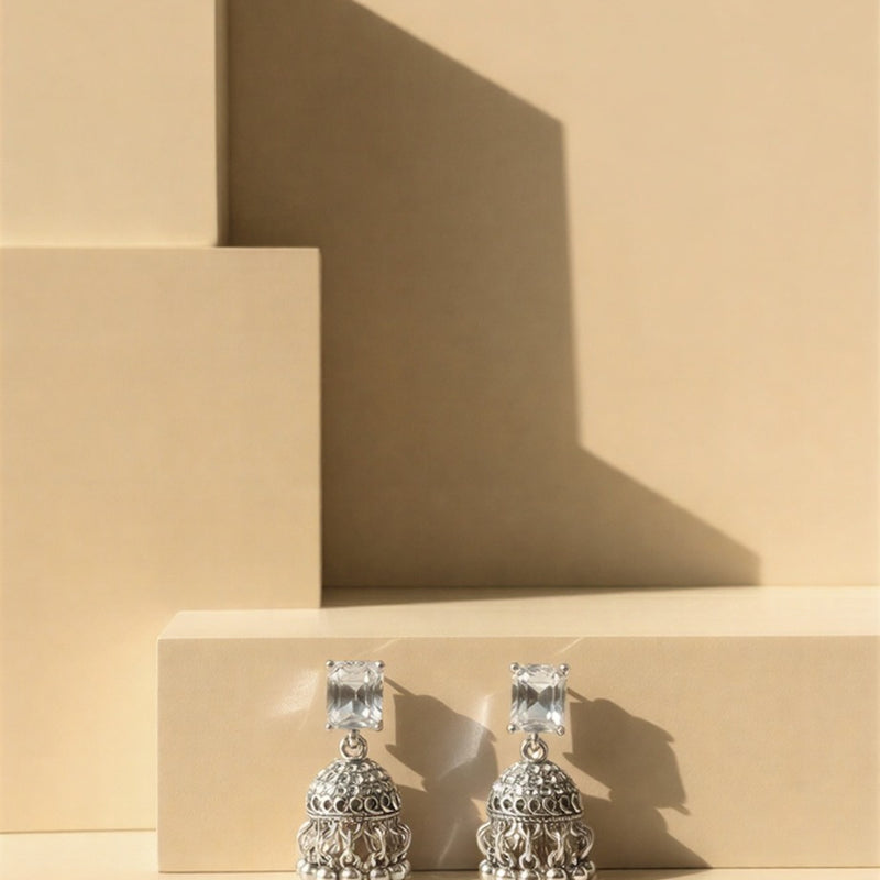 Timeless Filigree Matte Jhumka Duo – A Masterpiece of Traditional Elegance and Metallic Finish