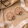 Radiant Floral Tassel Drops – Cascading Baguette Crystal Earrings with Shimmering Movement