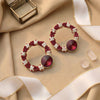 Radiant Floral Tassel Drops – Cascading Baguette Crystal Earrings with Shimmering Movement