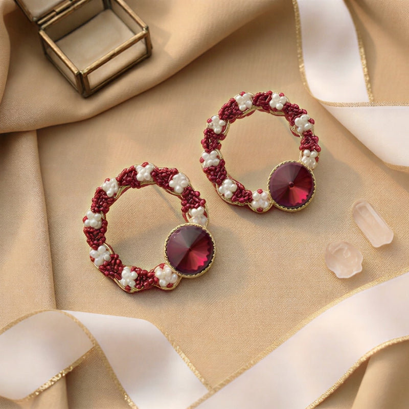 Radiant Floral Tassel Drops – Cascading Baguette Crystal Earrings with Shimmering Movement