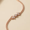 Luxe Beaded Harmony Bracelet – Shimmering Dual-Chain Design with Large Faceted Statement Gemstone