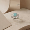 e: A High-Definition Series of Adjustable Gemstone Rings featuring Prismatic Baguette Contours in Radiant Gold & Sterling Silver