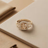 The Chroma-Luxe Cushion Anthology: An Imperial Collection of Gemstone Halo Rings featuring Aqua, Sapphire, and Champagne Tones in Dual Gold & Sterling Silver Finishes