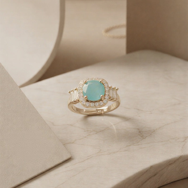 e: A High-Definition Series of Adjustable Gemstone Rings featuring Prismatic Baguette Contours in Radiant Gold & Sterling Silver