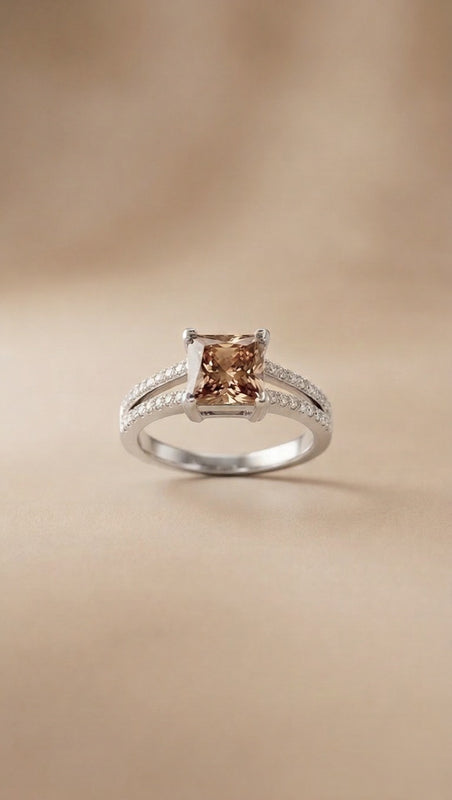 Sovereign Convergence: Auric Astral Charms, Silver-Polish Geometric Accents & Multi-Tone Split-Shank Bands