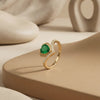 Jade-Lustre Anthology: Silver and golden Polish Swirl-Shank Heart Ring