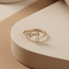 The Bimetallic Opus: Radiant Gold Enamel Bundles & Silver Crystal Solitaires
