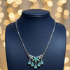 Floral Radiance Tiered Necklace - Luminous Gold & Radiant Silver Finish [Lumina Luxe]