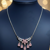 Floral Radiance Tiered Necklace - Luminous Gold & Radiant Silver Finish [Lumina Luxe]