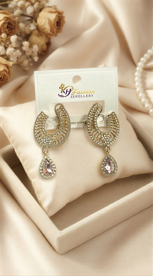 Midnight Muse Teardrop Studs – Silver Filigree & Onyx-Tone Crystal Earrings