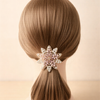 Vintage Filigree Flower Hair Pony – Elegant Floral Elastic Hair Band