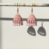 Traditional Matte Enamel Jhumka Earrings – 10 Color Collection
