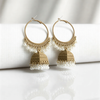 Couture Matte Heritage Jhumkas – Handcrafted Gilded Boutique Statement Hoops