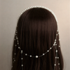 Ethereal Pearl & Crystal Cascading Halo – Elegant Multi-Strand Bridal Headpiece