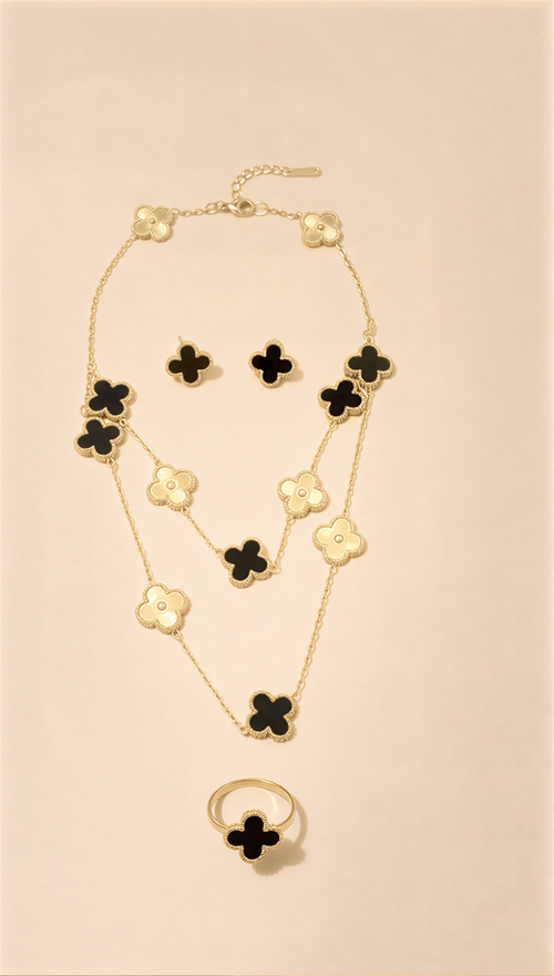 Clover Jewelry Set – 4-Piece Matching Signature Collection.