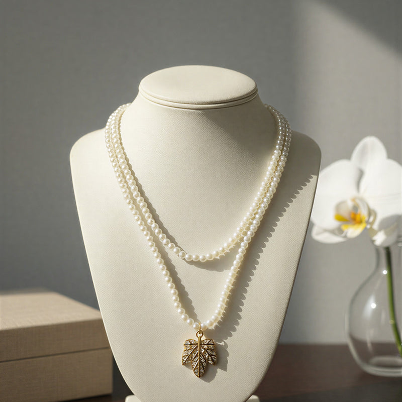 Classic Multi-Layered Golden Bead Mala – Traditional Long Strand Statement Necklace