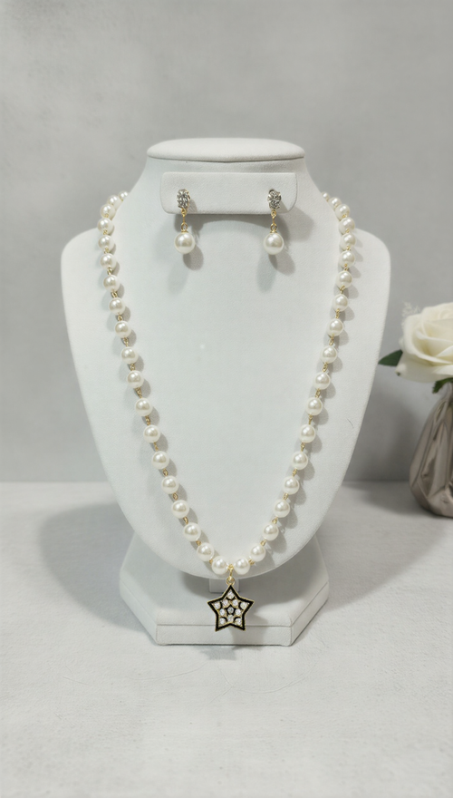 Signature Royal Gold-Tone Mala – Elegant Multi-Layered Bead Statement Necklace)