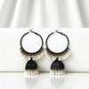 Elite Matte Lattice Jhumka Hoops – Handcrafted Gilded Boutique Jewelry