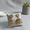 Artisan Matte Bloom Jhumka Earrings – Handcrafted Floral Bell & Bead Collection