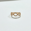 Elysian Interlocking Infinity Ring - Gold Pave Eternity Band | One Jewellery Store